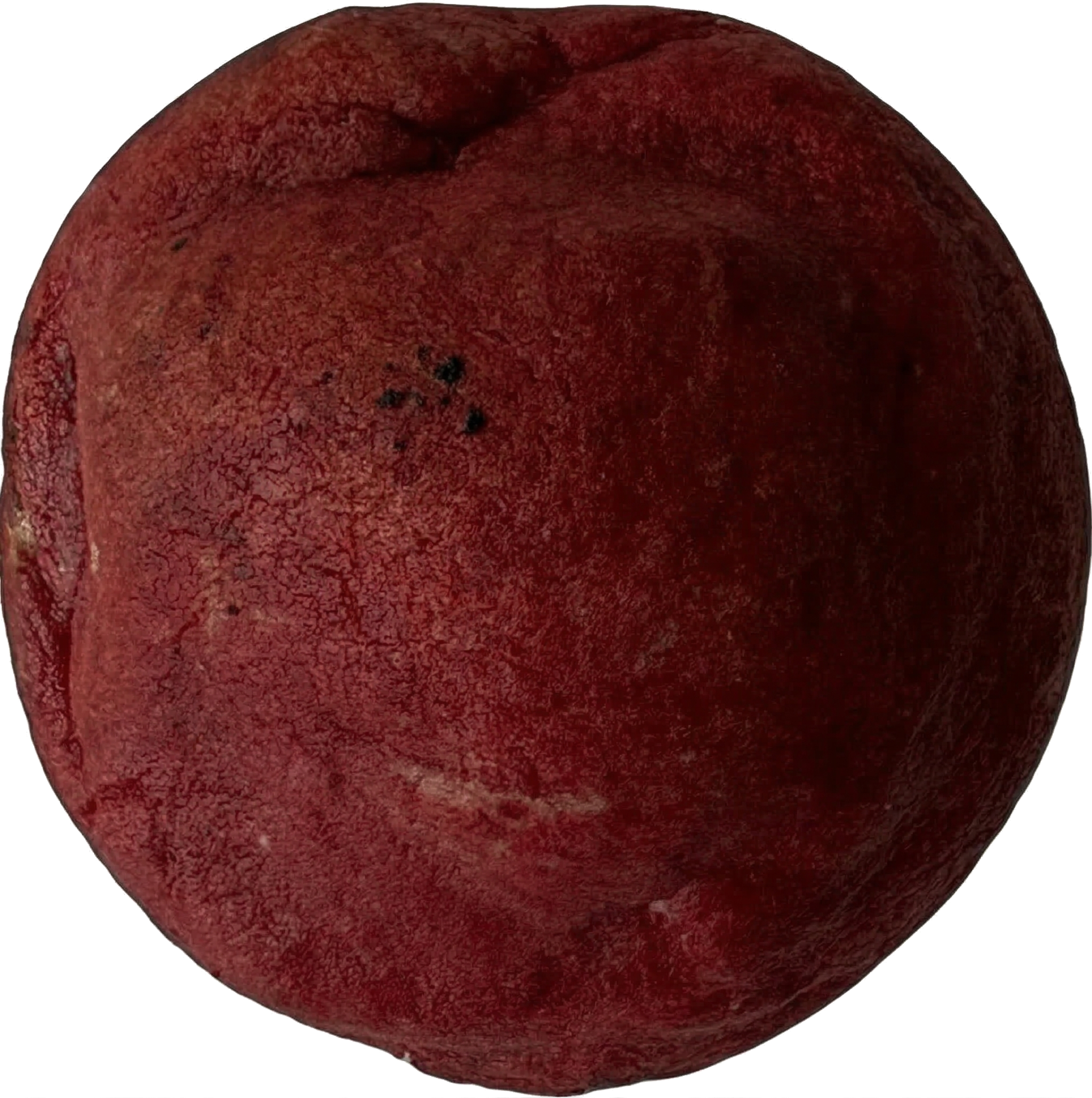 Galleta artesanal de red velvet con frosting de queso